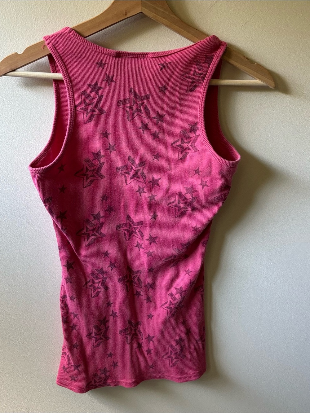 Self Esteem Y2K Pink Star Graphic Tank Top - Picture 3 of 6
